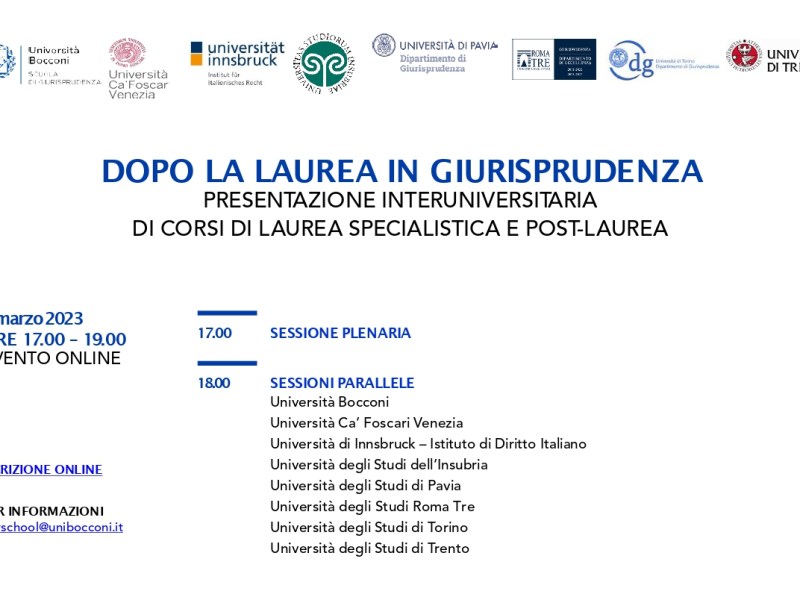 Dopo la laurea in Giurisprudenza