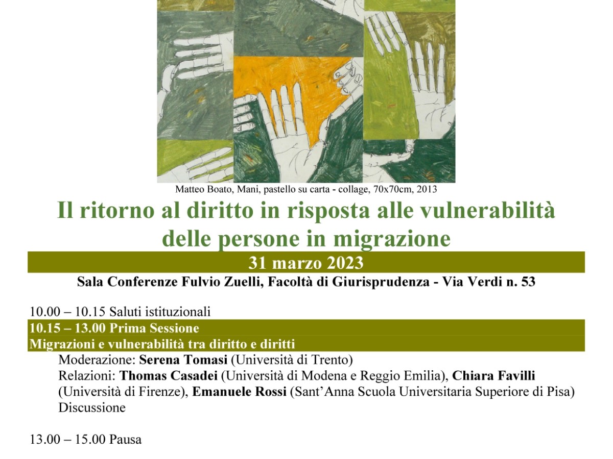 Il ritorno al diritto in risposta alle vulnerabilità delle persone in migrazione